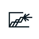 Logo design for Ignite Somerset Investment Summit. It is an abstract depiction of climbing hills, with a beacon looking forward to the future.