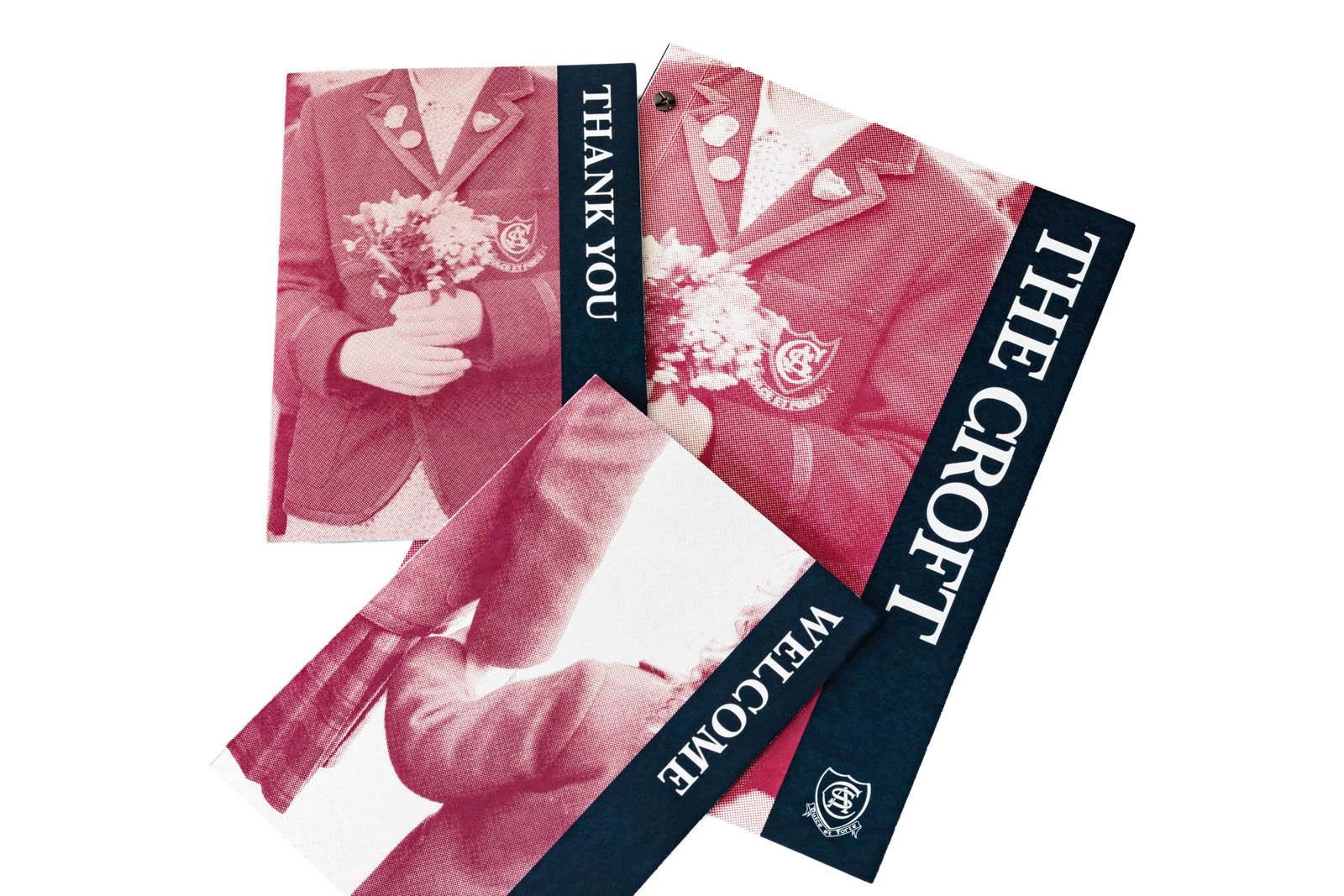 A welcome card, thank you cards and a prospectus. Examples of graphic design midlands school The Croft uses to tell their story to prospective and current parents.